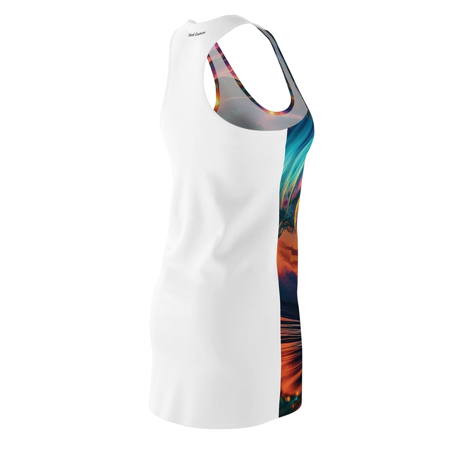 Sunset Wave Racerback Dress - Vibrant Beachy Vibes for Summer Fun